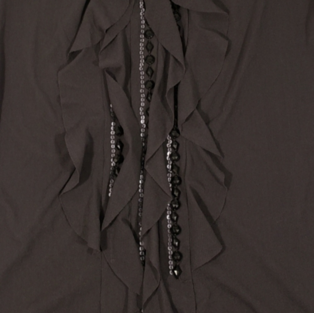 The Limited Sheer Dressy Gray Blouse Small - Picture 2 of 4
